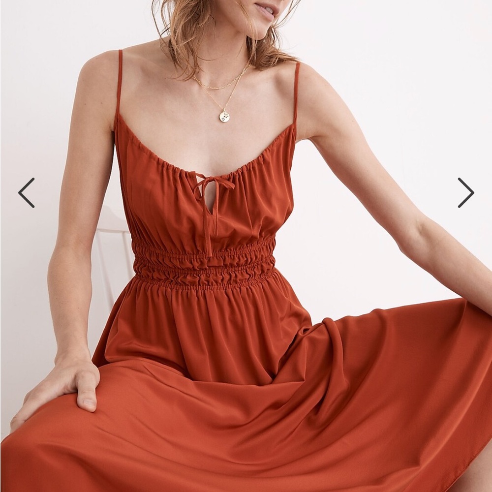 Madewell Silk Sophia Midi Dress